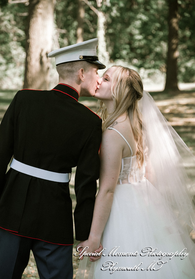 Shelby & Seth at Chelsea Depot Train Station Chelsea MI wedding photography