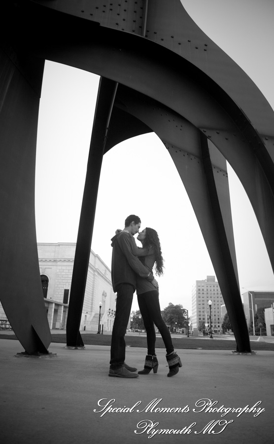 Madeleine & Stepanos at DIA Detroit MI engagement photography