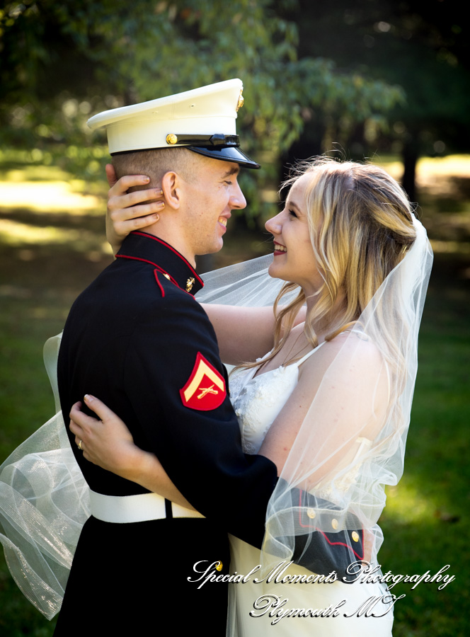 Shelby & Seth at Chelsea Depot Train Station Chelsea MI wedding photography