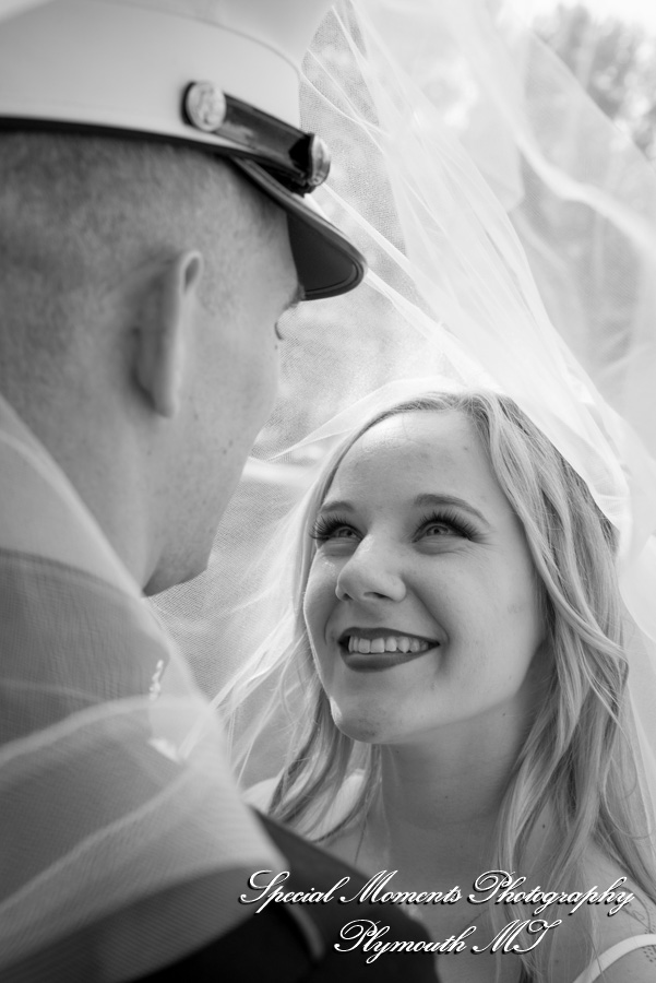 Shelby & Seth at Chelsea Depot Train Station Chelsea MI wedding photography