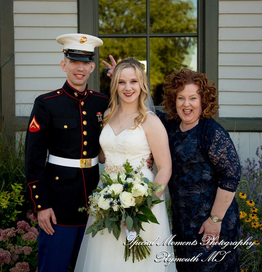 Chelsea Depot Train Station Chelsea MI wedding photograph