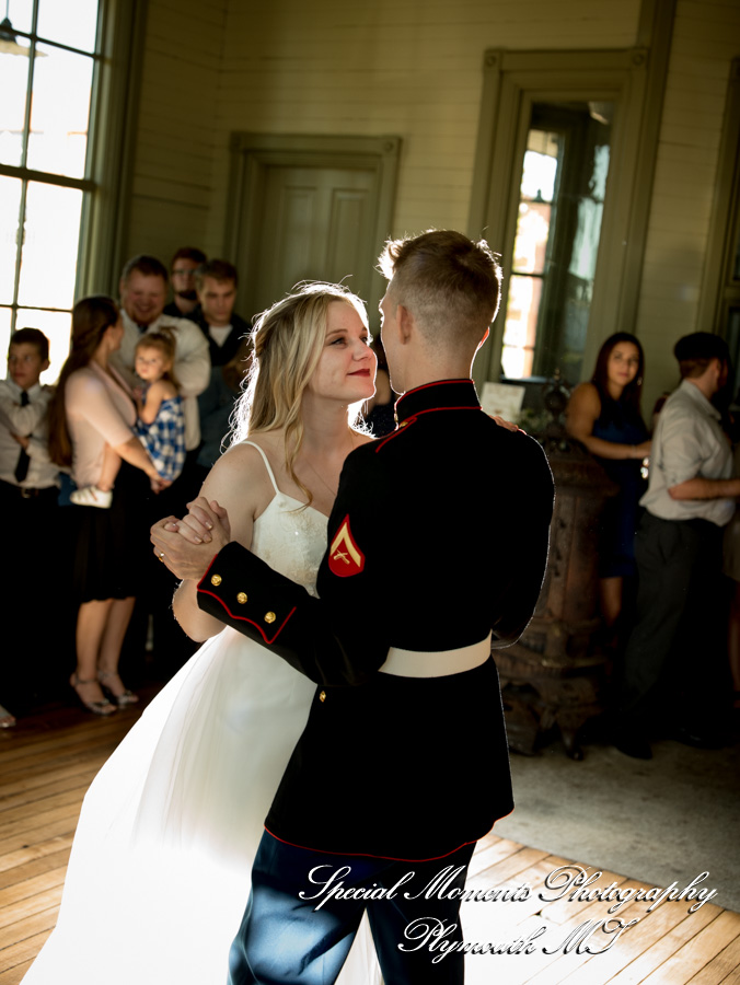 Chelsea Depot Train Station Chelsea MI wedding photograph