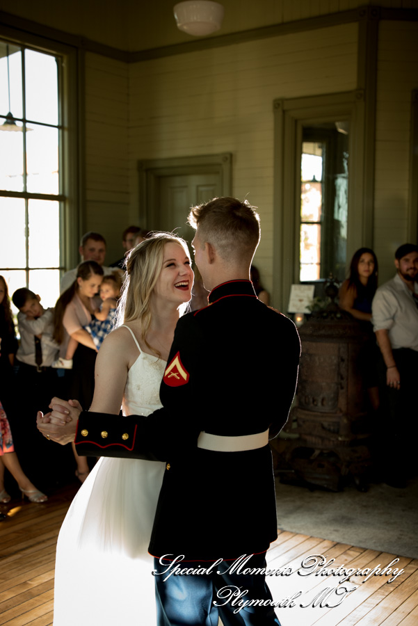 Chelsea Depot Train Station Chelsea MI wedding photograph