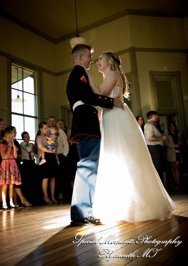 Shelby & Seth at Chelsea Depot Train Station Chelsea MI wedding photography