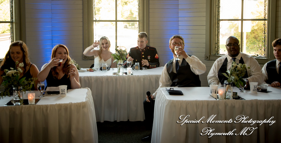 Chelsea Depot Train Station Chelsea MI wedding photograph