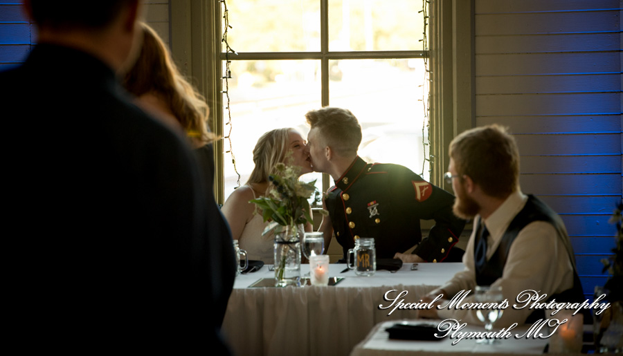 Chelsea Depot Train Station Chelsea MI wedding photograph