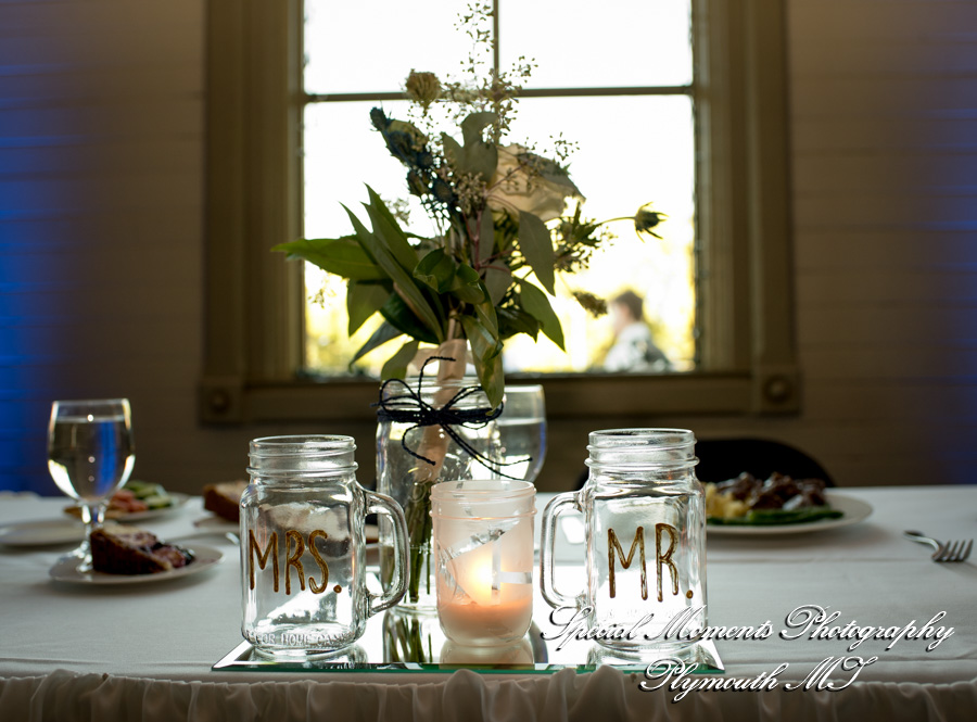 Shelby & Seth at Chelsea Depot Train Station Chelsea MI wedding photography