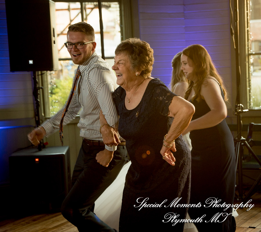 Shelby & Seth at Chelsea Depot Train Station Chelsea MI wedding photography