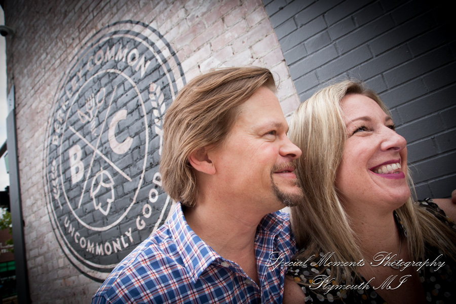 Berkley Common MI engagement photograph