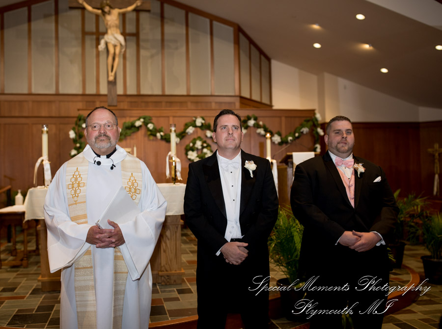 Katherine & Darin at Our Lady of Victory Northville MI wedding photography