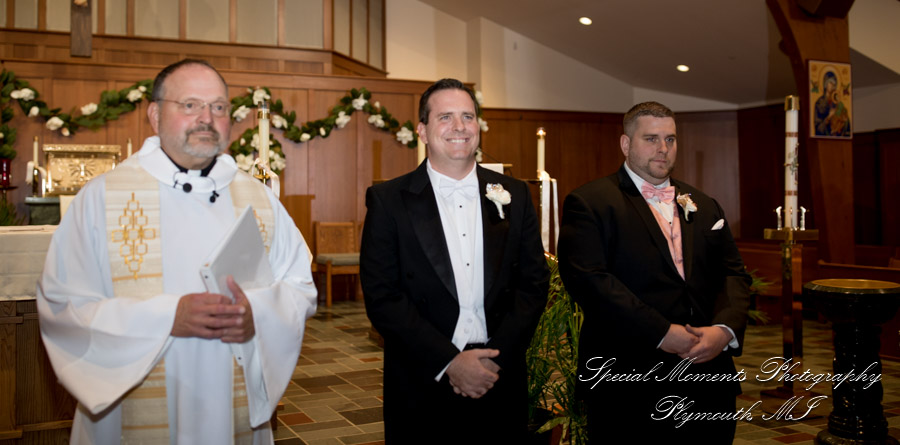 Katherine & Darin at Our Lady of Victory Northville MI wedding photography