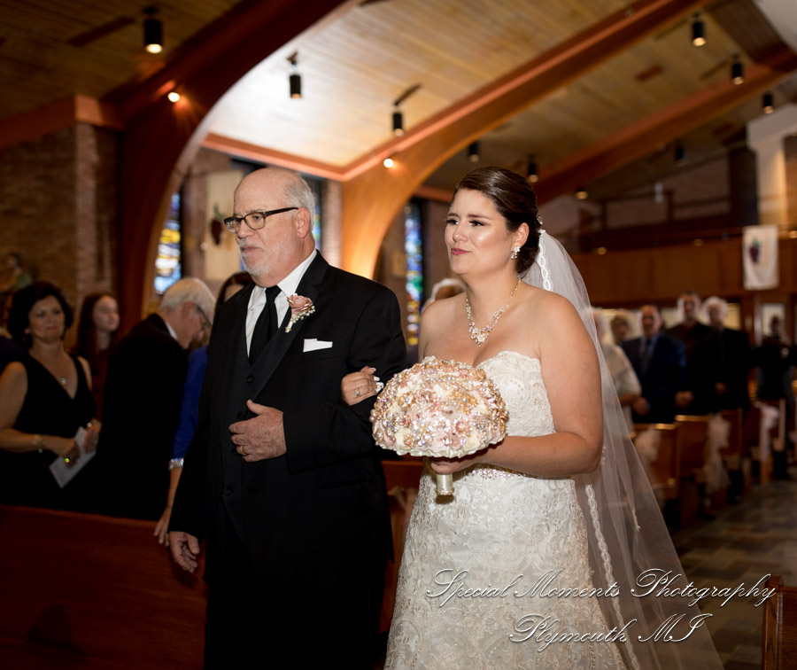 Katherine & Darin at Our Lady of Victory Northville MI wedding photography