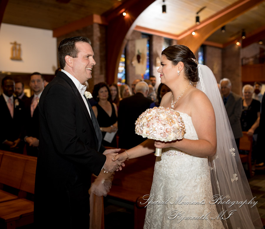 Katherine & Darin at Our Lady of Victory Northville MI wedding photography