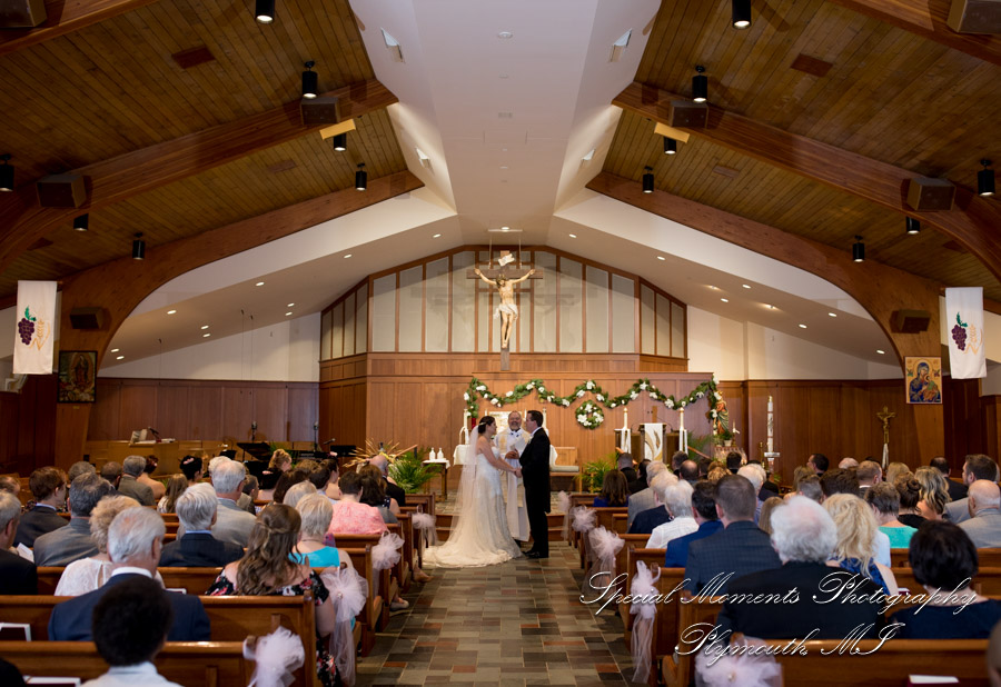 Katherine & Darin at Our Lady of Victory Northville MI wedding photography