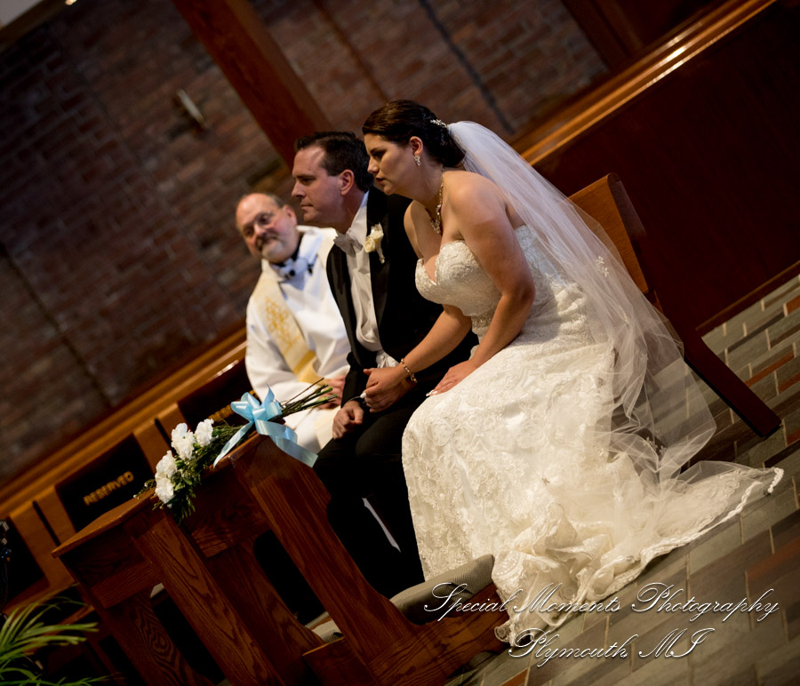 Katherine & Darin at Our Lady of Victory Northville MI wedding photography