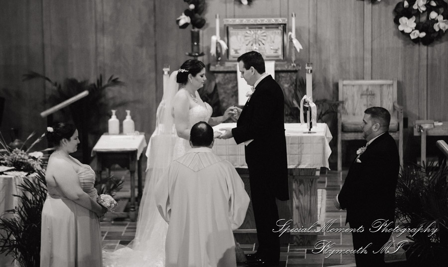 Katherine & Darin at Our Lady of Victory Northville MI wedding photography