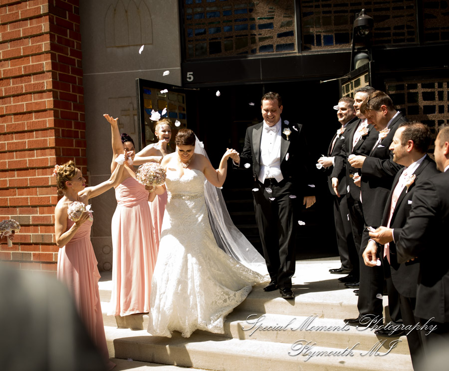 Katherine & Darin at Our Lady of Victory Northville MI wedding photography