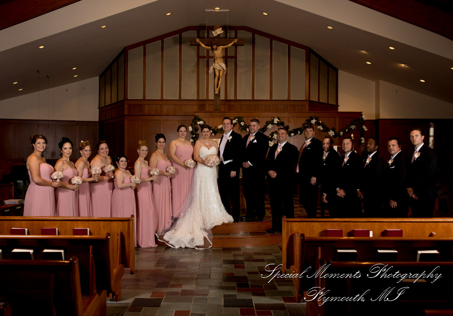 Katherine & Darin at Our Lady of Victory Northville MI wedding photography