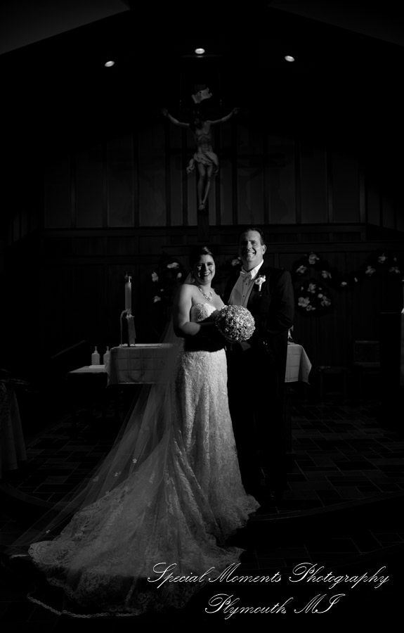 Katherine & Darin at Our Lady of Victory Northville MI wedding photography