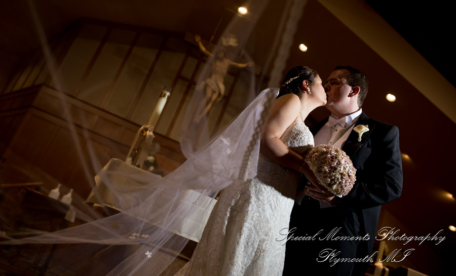 Katherine & Darin at Our Lady of Victory Northville MI wedding photography