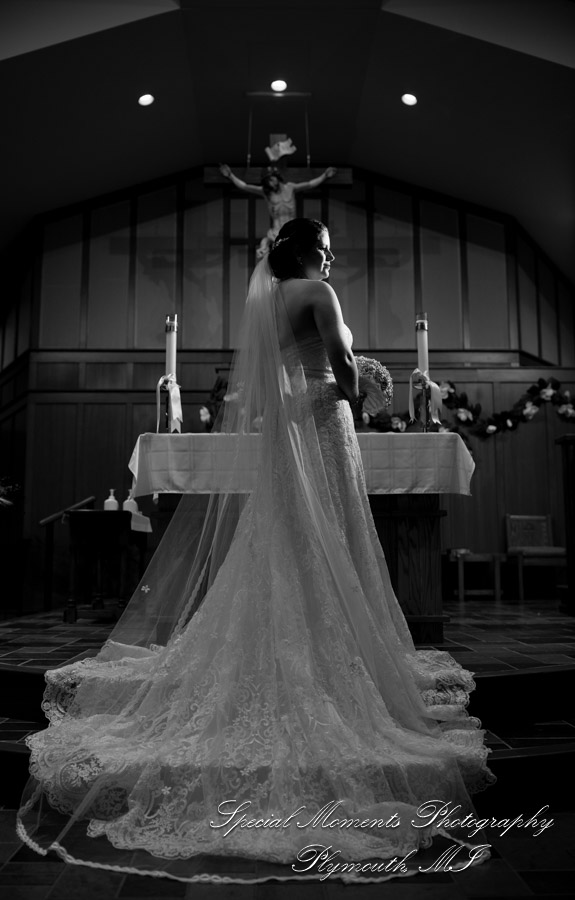 Katherine & Darin at Our Lady of Victory Northville MI wedding photography