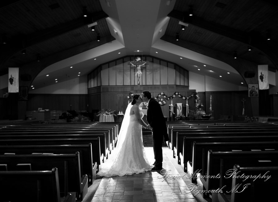 Katherine & Darin at Our Lady of Victory Northville MI wedding photography