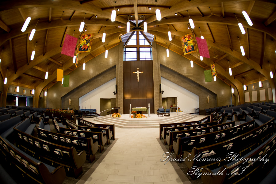 Christina & Robert at St. Kenneth Plymouth MI wedding photography