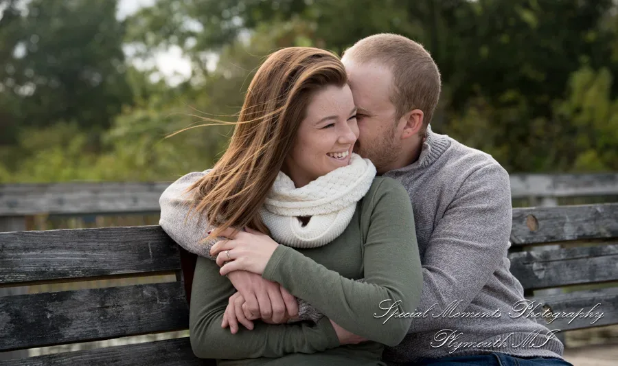 Kensington Metropark Milford MI engagement photograph