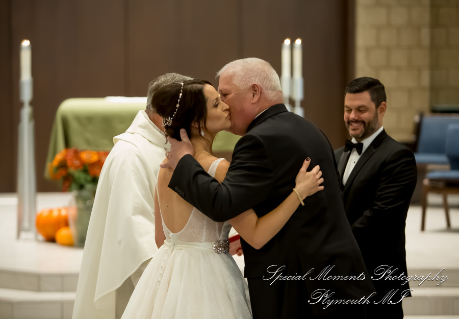 Christina & Robert at St. Kenneth Plymouth MI wedding photography