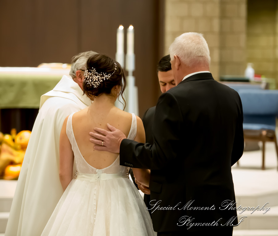 Christina & Robert at St. Kenneth Plymouth MI wedding photography