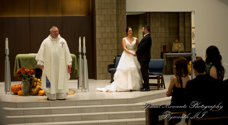 Christina & Robert at St. Kenneth Plymouth MI wedding photography