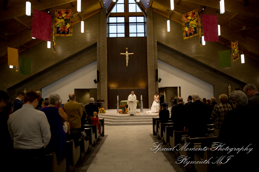 Christina & Robert at St. Kenneth Plymouth MI wedding photography