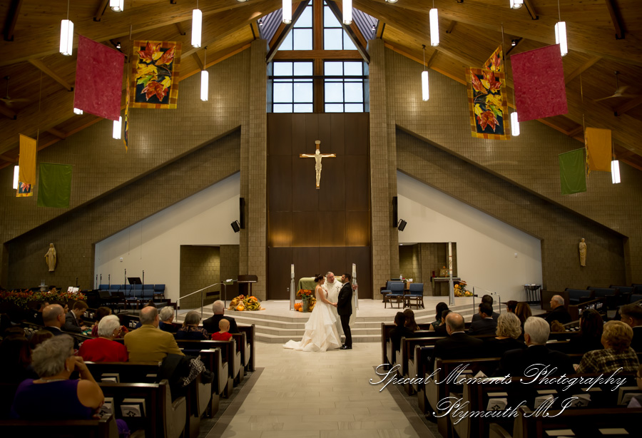 Christina & Robert at St. Kenneth Plymouth MI wedding photography
