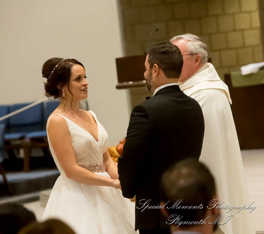 Christina & Robert at St. Kenneth Plymouth MI wedding photography