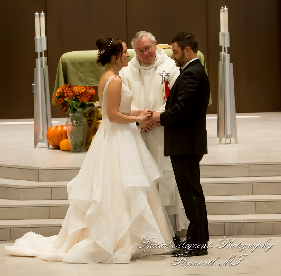 Christina & Robert at St. Kenneth Plymouth MI wedding photography