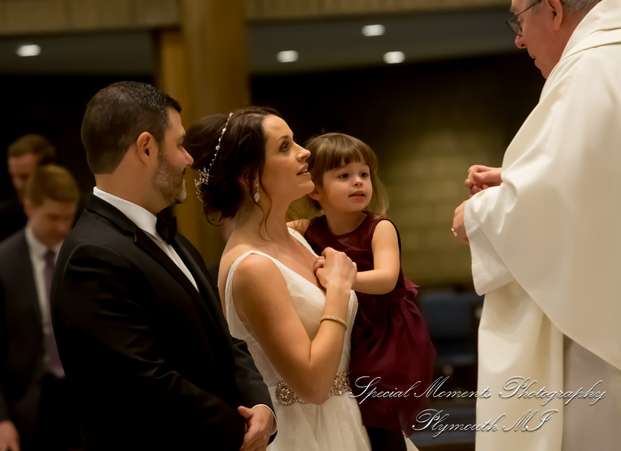 Christina & Robert at St. Kenneth Plymouth MI wedding photography