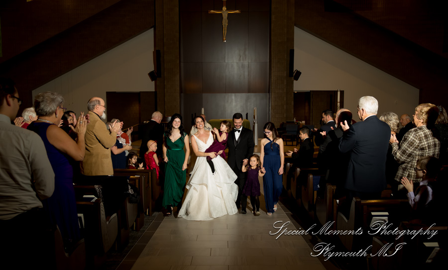 Christina & Robert at St. Kenneth Plymouth MI wedding photography