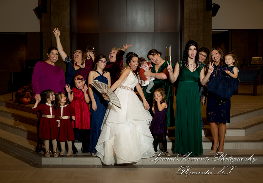 Christina & Robert at St. Kenneth Plymouth MI wedding photography