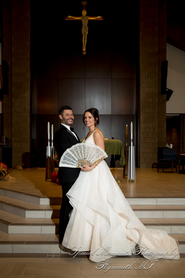 Christina & Robert at St. Kenneth Plymouth MI wedding photography