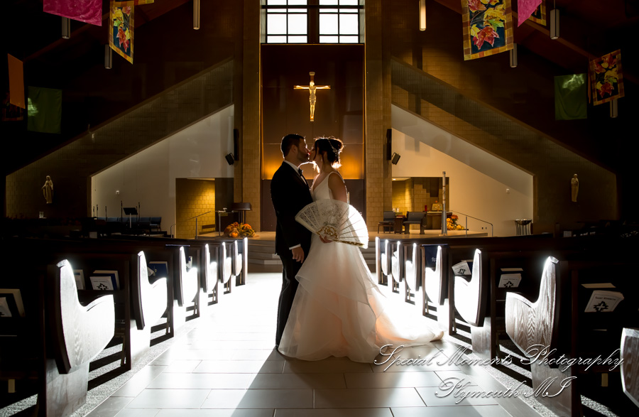 Christina & Robert at St. Kenneth Plymouth MI wedding photography