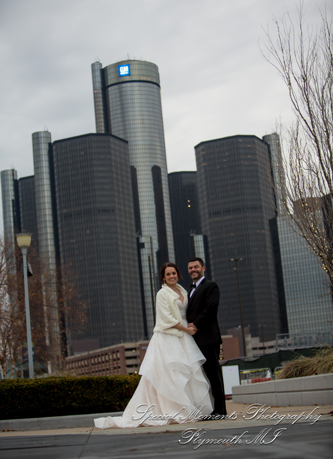Christina & Robert at Rattlesnake Club Detroit MI wedding photography