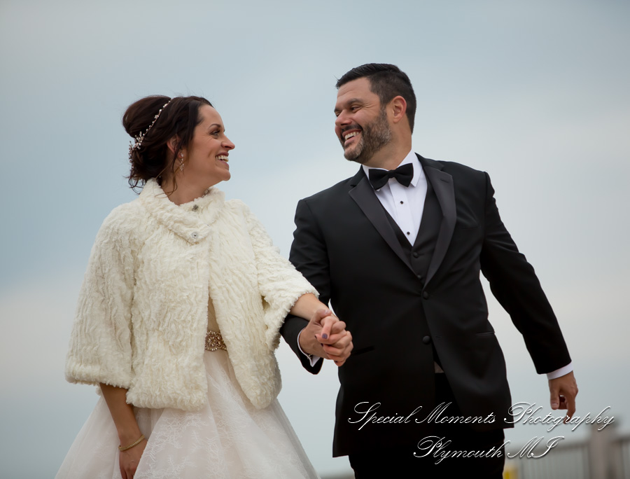 Christina & Robert at Rattlesnake Club Detroit MI wedding photography