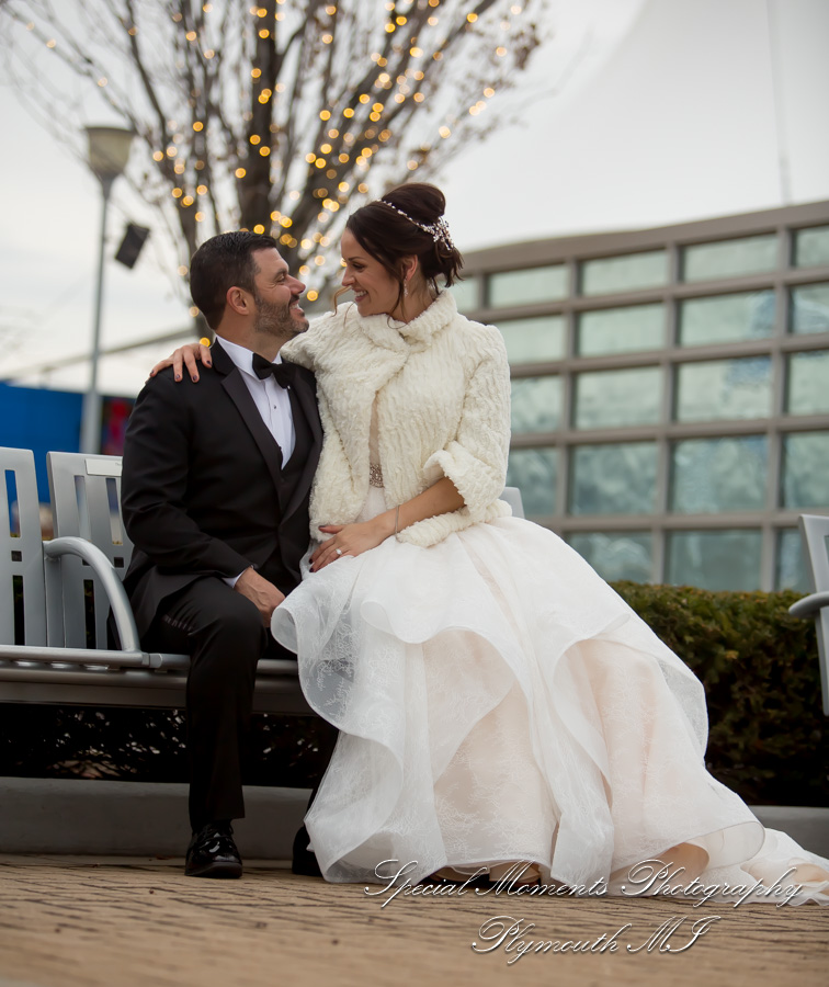 Christina & Robert at Rattlesnake Club Detroit MI wedding photography