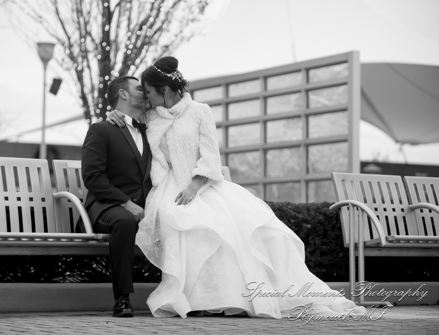 Christina & Robert at Rattlesnake Club Detroit MI wedding photography