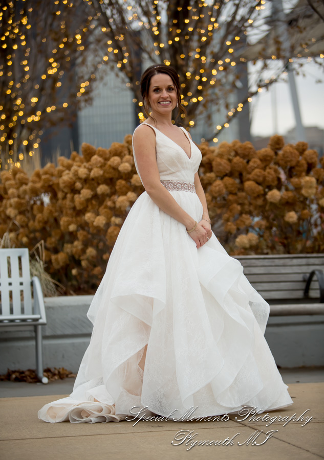 Christina & Robert at Rattlesnake Club Detroit MI wedding photography