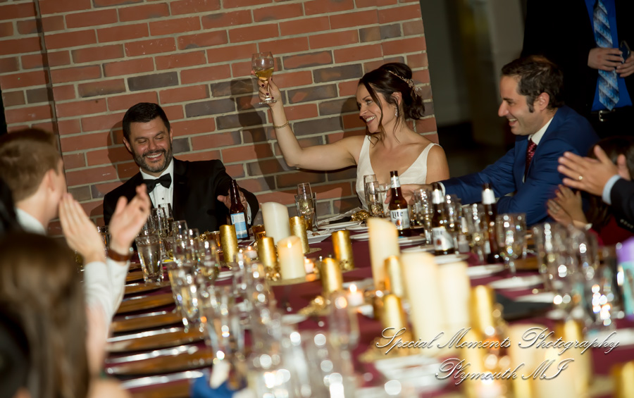 Christina & Robert at Rattlesnake Club Detroit MI wedding photography