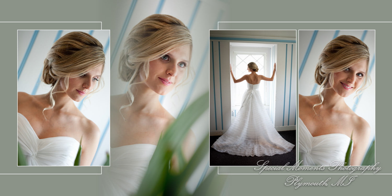 Toledo Country Club Toledo OH wedding album photograph