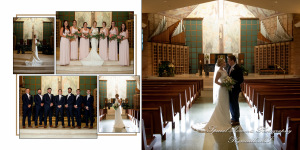 Fine Art Classic Design - Meghan & Andrew at Our Lady of Sorrows Farmington MI wedding album photography