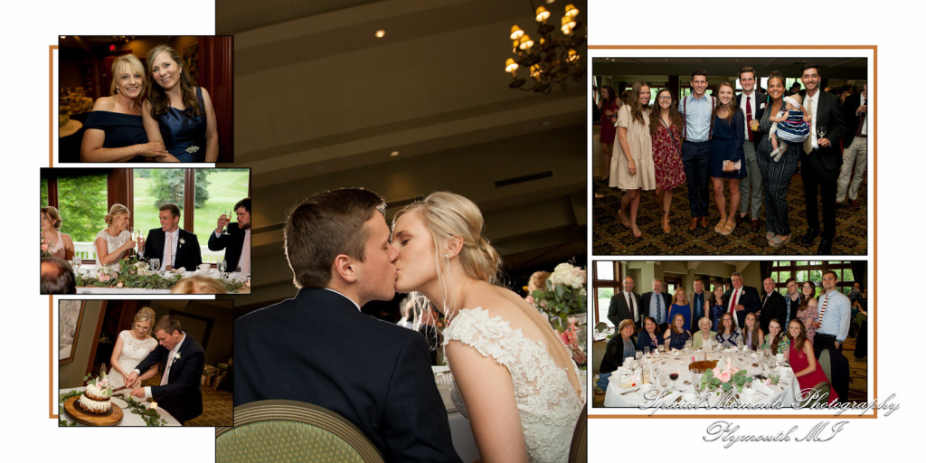 Fine Art Classic Design - Meghan & Andrew at Glen Oaks CC Farmington Hills MI wedding album photography
