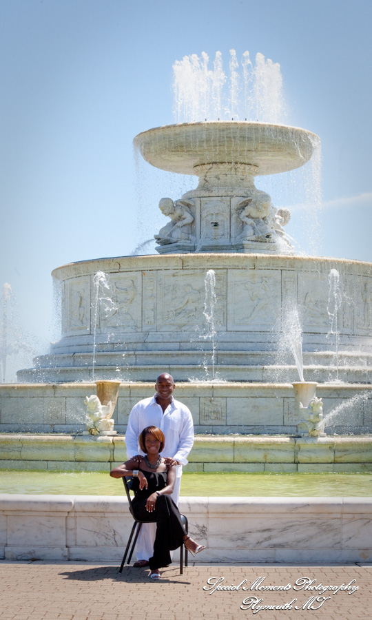 Joslyn & Marc in Downtown Detroit MI engagement photography